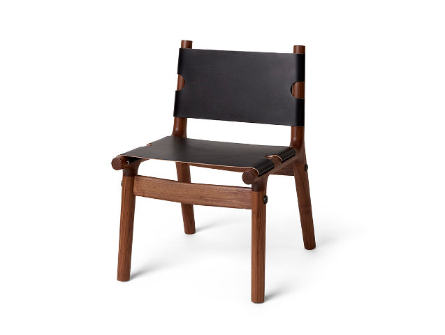 Hero Lounge Chair Black Walnut